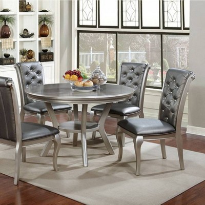 Natural Dining Room Tables Target, Champagne Dining Room Furniture 6 Piece Sets