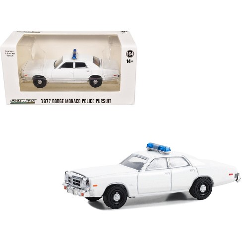 1977-78 Dodge Monaco Police Pursuit White with Light Bar "Hot Pursuit - Hobby Exclusive" 1/64 Diecast Model Car by Greenlight - image 1 of 3