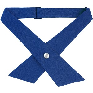 Allegra K Women's Solid Adjustable Button School Uniform Criss-Cross Bow Ties - 1 of 4