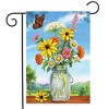 Sunshine Bouquet Spring Garden Flag Floral Mason Jar 18" x 12.5" Briarwood Lane - 2 of 4