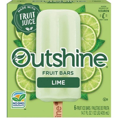 Outshine Lime Frozen Fruit Bar - 6ct