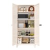 Hrinhom 70.9"H Tall Kitchen Pantry Cabinet, Metal Storage Cabinet with Doors and Adjustable Shelves - 4 of 4