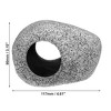 Unique Bargains Ceramic Aquarium Fish Tank Decoration Hideaway Rock Cave Gray 4.61x3.66x3.15 Inches - 4 of 4