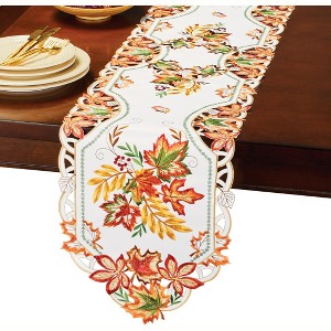 Collections Etc Fall Foliage Table Topper - 1 of 3