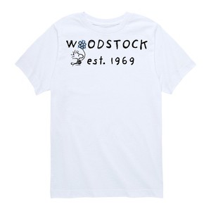 Boys' - Peanuts - Woodstock 1969 Short Sleeve Graphic T-Shirt - 1 of 4