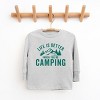 The Juniper Shop Life Is Better When You're Camping Youth Long Sleeve Tee - 2 of 4