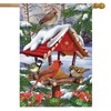 Briarwood Lane Gathered Together Winter House Flag Cardinals Bird - 2 of 4