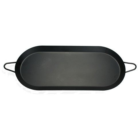 Brentwood Carbon Steel Nonstick Comal Griddle for Double Burner, 18 In. x 8.5 In. in Black - image 1 of 4