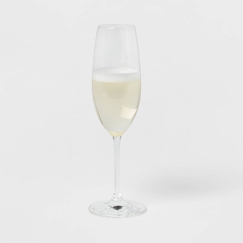 4pk Geneva Crystal 7.7oz Champagne Flutes - Threshold Signature&#8482;, 3 of 4