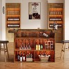 Tribesigns 70.9-Inch Modern 4-Tier Bar Table Home Bar Cabinet with Glass Holder and Black Footrest - 4 of 4