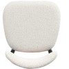 Boucle Dining Chairs Set of 2, Modern Chairs with Curved Backrest and Metal Legs for Dining Room, Kitchen, Living Room, Apartment-Morden Fort - 4 of 4