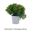 Unique Bargains Artificial Plants Mini Gypsophila Plastic 2.36"x2.36"x5.12" 1 Pc - 3 of 4