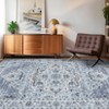 Vintage Area Rugs for Living Room Bedroom Washable Low Pile Non Slip Foldable Carpet Indoor Soft Retro Printed Distressed Rug - 4 of 4