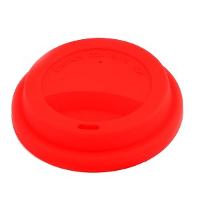 Unique Bargains Silicone Flexible Dust Resistant Reusable Sealed Cup Cover 3.7" x 0.8" 1 Pc - 1 of 4
