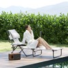 Folding Lounge Chair w/ Reclining Back - 2 of 4