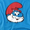 Smurfs Papa Smurf Head Adult T-Shirt - 2 of 4
