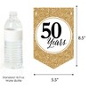 Big Dot of Happiness We Still Do - 50th Wedding Anniversary Party Bunting Banner - Gold Party Decorations - Happy Anniversary - 2 of 4