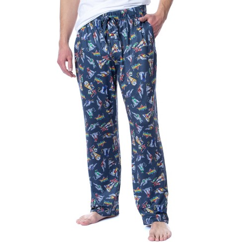 Voltron Mens' Classic Vintage Tv Series '80s Tossed Print Pajama Pants ...