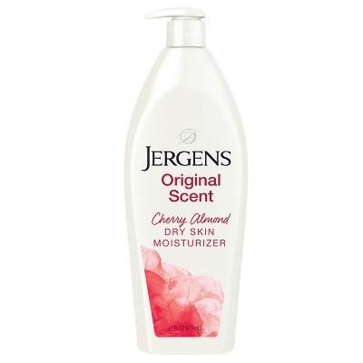 Jergens Original Scent with Cherry Almond Essence Dry Skin Moisturizer, Long Lasting Hydration - 21 fl oz