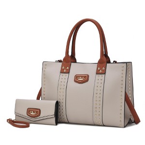 MKF Collection Davina Vegan Leather Women’s Tote Bag with wallet by Mia K - 1 of 4