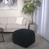 OUTSUPPLY Bean Bag Seats, Plush Microfiber Square Ottoman, Stylish Accent Seat - 2 of 4