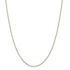 Black Bow Jewelry 0.9mm, 14k Yellow Gold, Solid Box Chain Necklace - 3 of 4