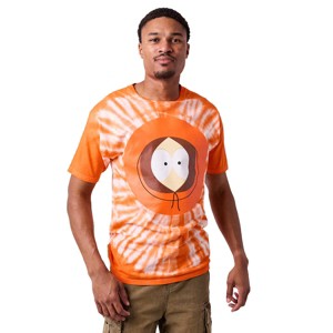 South Park Kenny McCormick Men's Orange Tie Dye Short Sleeve Tee - 1 of 4