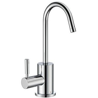 ALFI Point of Use Instant Hot Water Faucet with Contemporary Spout and Self Closing Handle