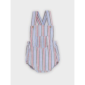 Boy's Baby Striped Dungarees - Minhon - 1 of 2