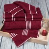 Hastings Home Rio Cotton Towel Set - 8 Pcs, Burgundy - 2 of 4