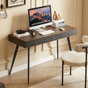 PAGED 47.24" Office Desk with Drawers,Writing Desk with USB Ports and Power Outlet,Multifunctional Home Office Desk for Home,Office - 1 of 4