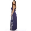 Puff Print Crochet Strap Maxi Dress - 2 of 2