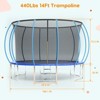 Trampoline14FT, Recreational Trampolines with Enclosure Net and Ladder, Outdoor Anti-Rust Trampolines for Kids and Adults, ASTM Approved - 3 of 4