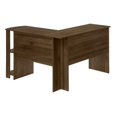 Monarch Specialties Computer Desk Home Office Corner Storage Shelves 48InchL L Shape Work Laptop Laminate Brown Contemporary Modern