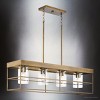 Urban Ambiance Luxury Modern Indoor Chandelier,  11-1/4''H x 9-3/8"W x 42''D,  Aged Bronze Finish, UHP4494 - 3 of 4