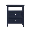 TiramisuBest Midnight Blue 2 Drawer Nightstand - 4 of 4