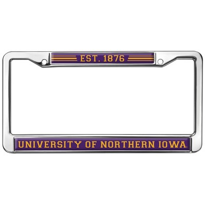 University of Northern Iowa School Logo Full Size Standard License Plate Metal Frame