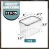 Sorbus (0.8L/27.05 Oz) Airtight Food Storage Containers with Locking Lids, Measuring Spoons & Labels - 4 of 4