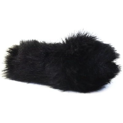 ZippyPaws Bushy Throw Squeaky No Stuffing Plush Dog Toy, Skunk