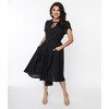 Unique Vintage Women's Dahlia Swing Dress - 4 of 4