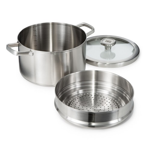 Berghoff Graphite 3pc Recycled 18/10 Stainless Steel Steamer Set