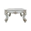 Royal Hampton 53 Inch Coffee Table, Traditional Scrolled Legs, Brushed Gold, White - 3 of 4