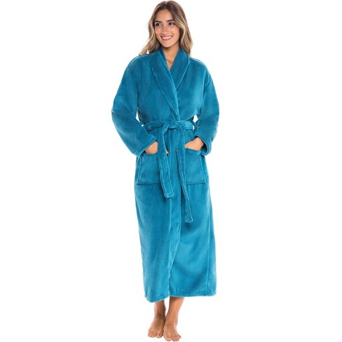 Alexander Del Rossa Classic Women's Warm Fleece Robe, Long Plush ...