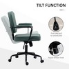 Lyngins Microfiber Home Office Desk Chair with Swivel Wheels,Adjustable Height, and Tilt Function Living Room,Bedroom,Study Room - 4 of 4