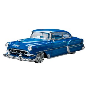 1954 Chevrolet Bel Air Lowrider Blue Metallic with Graphics and