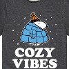 Boys' - Peanuts - Snoopy Puffer Cozy Vibes Short Sleeve Graphic T-Shirt - 2 of 4