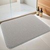 Unique Bargains Luxury Furry Soft Solid Plush Bath Mat 1 Pc - 2 of 4