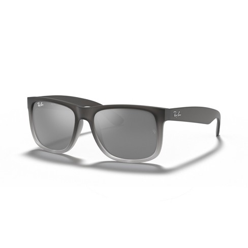 Ray-Ban Justin - Square Matte Black Frame Sunglasses For Men