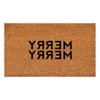 HomeRoots 17" X 29" Brown And Black Christmas Outdoor Coir Door Mat - 4 of 4