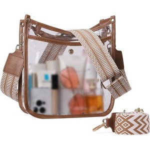 Generic Crossbody Bags For Women Trendy Fashion Shoulder Bag Vegan Leather Purse For Ladies with Adjustable Strap - 1 of 4